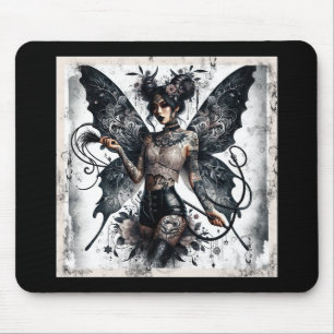 Mousepad Bela Escuridão Tatuagens Góticas Asiáticas de Fada