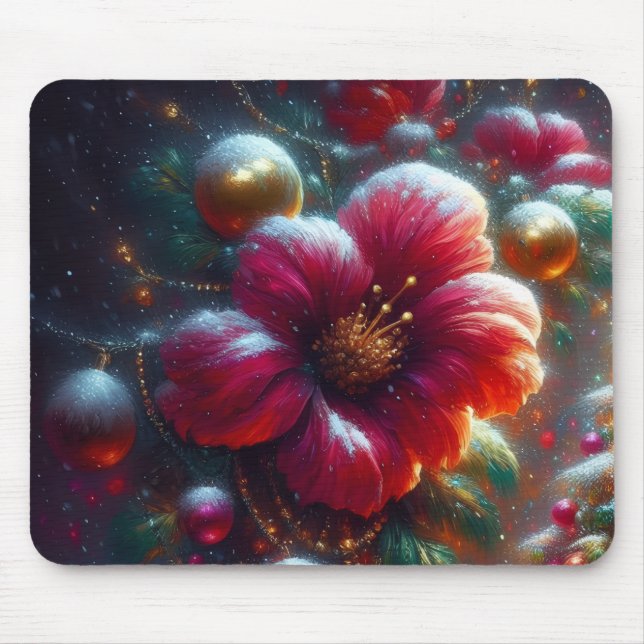 Mousepad Bela Flor em Flor no Computador Desktop/Laptop (Frente)
