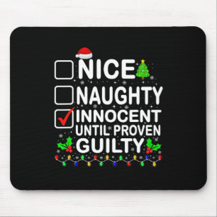 Mousepad Bela Inocente Até Papais noeis Culpados Comprovado