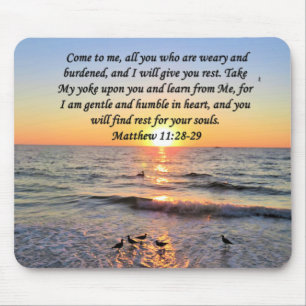 MOUSEPAD BELA MATTHEW 11:28 FOTO DO SOL DESIGN