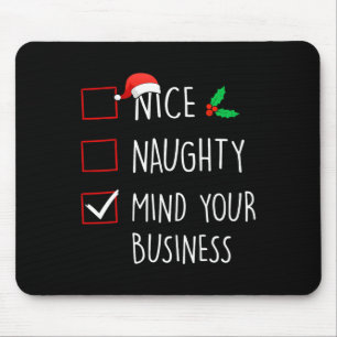 Mousepad Bela mente travessa Sua família de Natal M