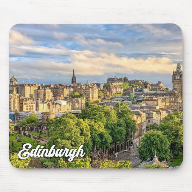 Mousepad Bela paisagem de Edinburgh, Escócia (Frente)
