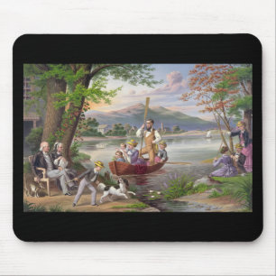 Mousepad Bela Renderização da Vintage Fine Art