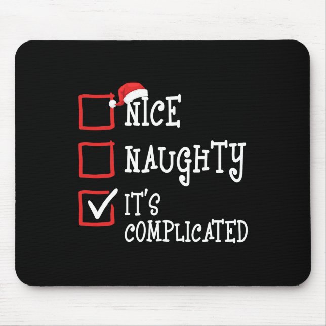 Mousepad Bela travessura É Engraçado Natal Xmas (Frente)