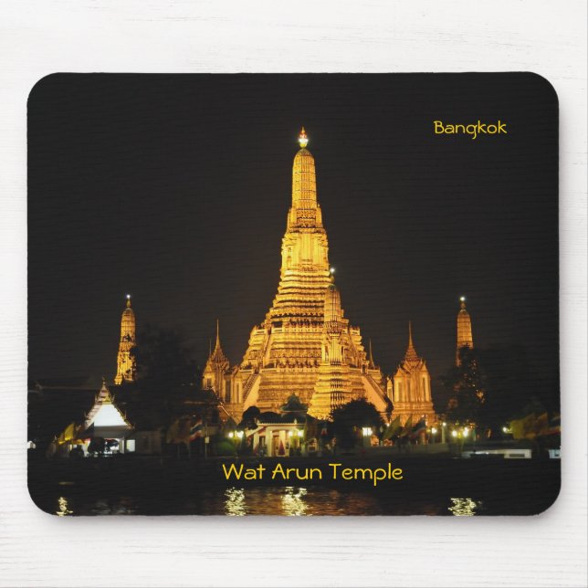 Mousepad Bela vista noturna de Bangkok (Frente)