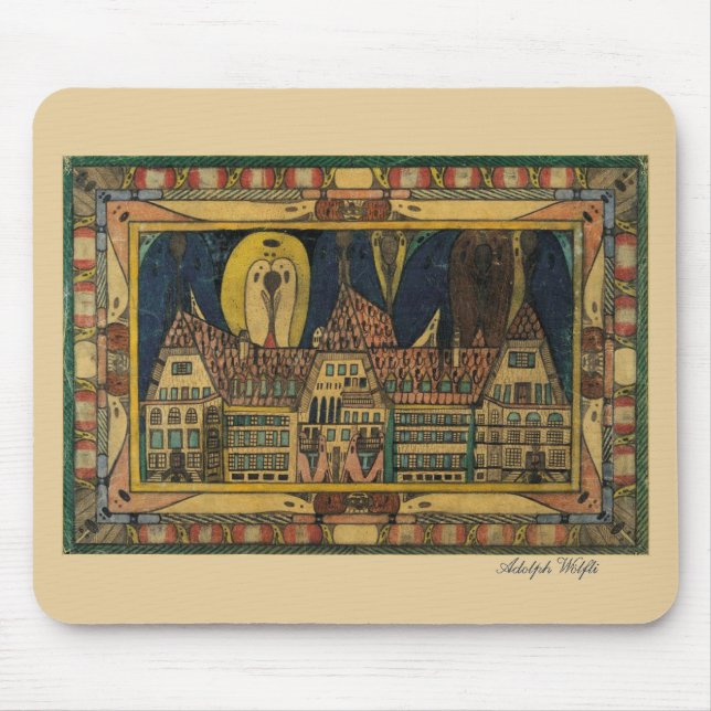 Mousepad Belas artes de Wölfli "Waldau" (Frente)