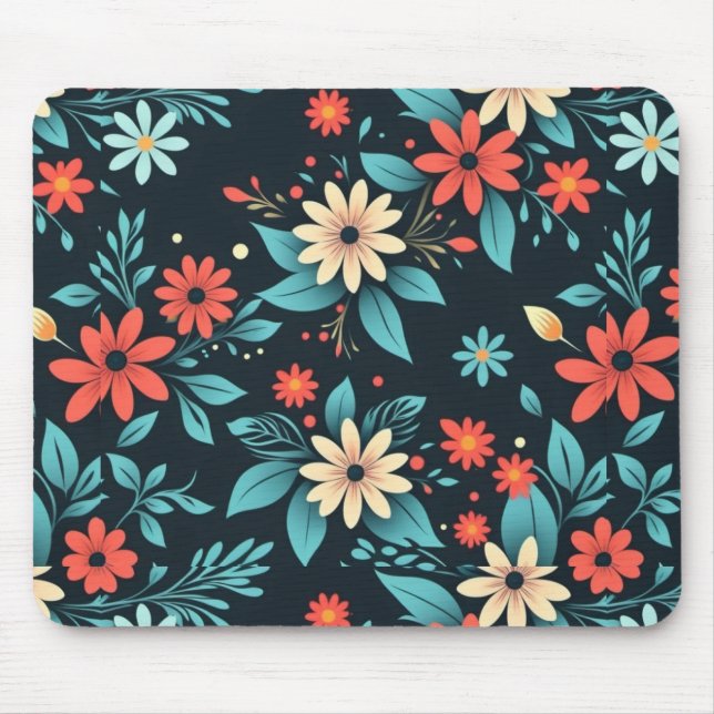 Mousepad Belas Flores Padrão Floral-48965 (Frente)