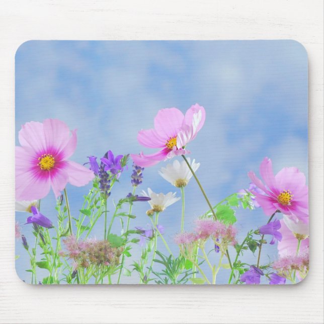Mousepad Belas Flores Silvestres da Primavera (Frente)