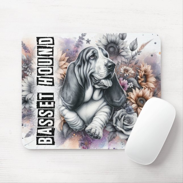 Mousepad Belas Rações De Cachorro/Cachorro De Cachorro (Com mouse)