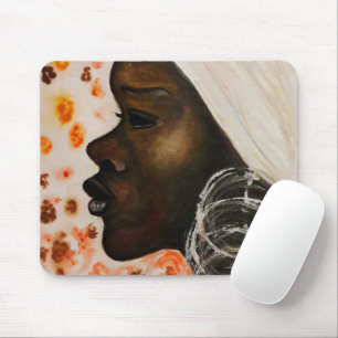 Mousepad Beleza Africana - Pintura em aquarela