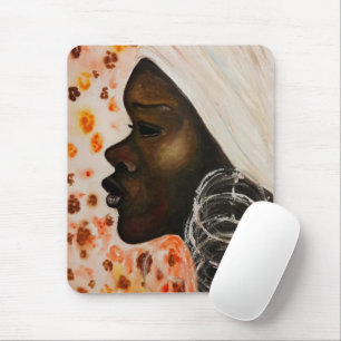 Mousepad Beleza Africana - Pintura Watercolor -