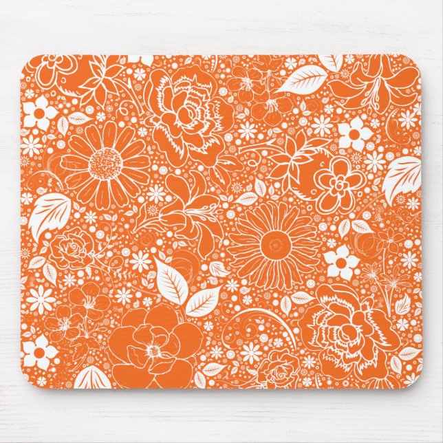 Mousepad Beleza Botânica Laranja (Frente)