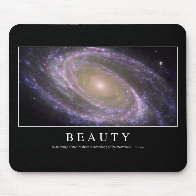 Mousepad Beleza: citação inspiracional 2 (Frente)
