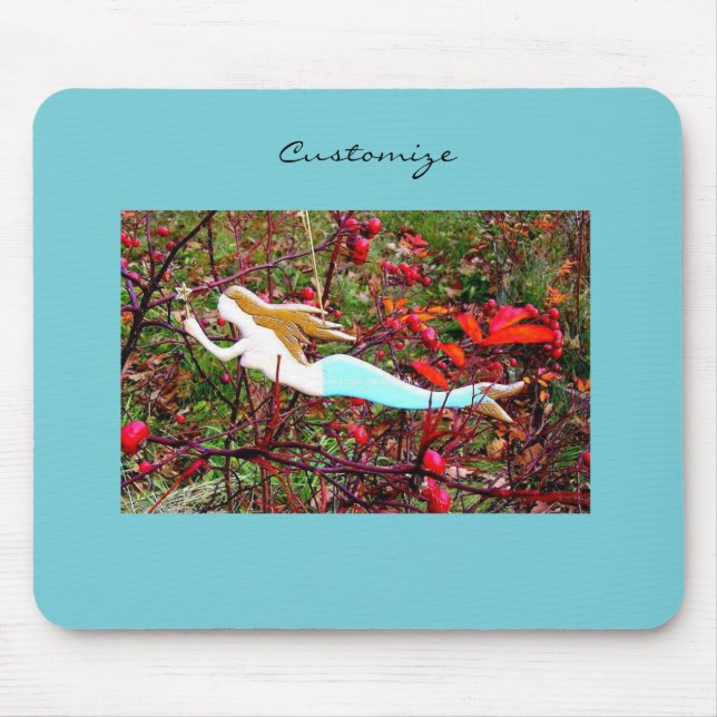 Mousepad Beleza da sereia de cabelos ouros Thunder_Cove (Frente)