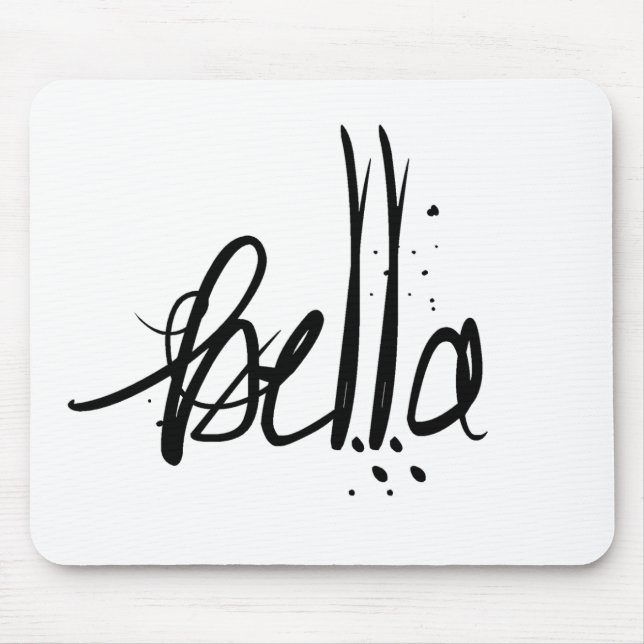 Mousepad Beleza francesa italiana de Bella (Frente)