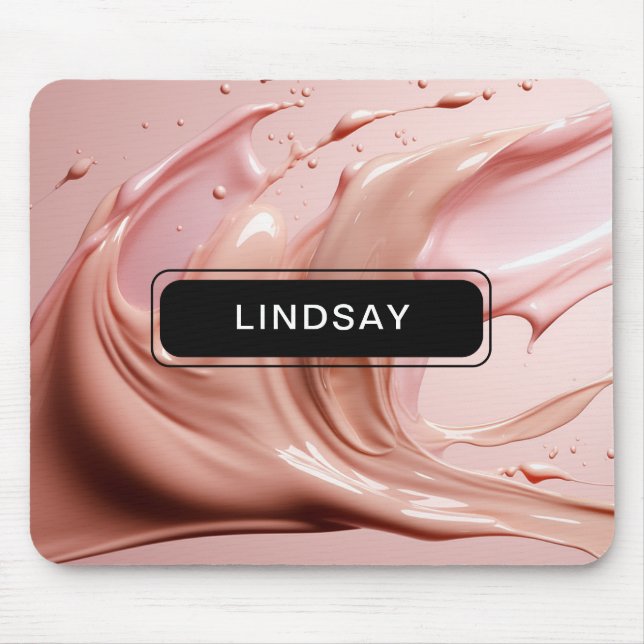 Mousepad Beleza Rosa Choque  (Frente)