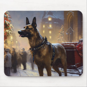 Mousepad Belga Malinoi Natal Fesason