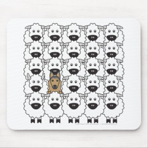 Mousepad Belga Tervuren nos carneiros