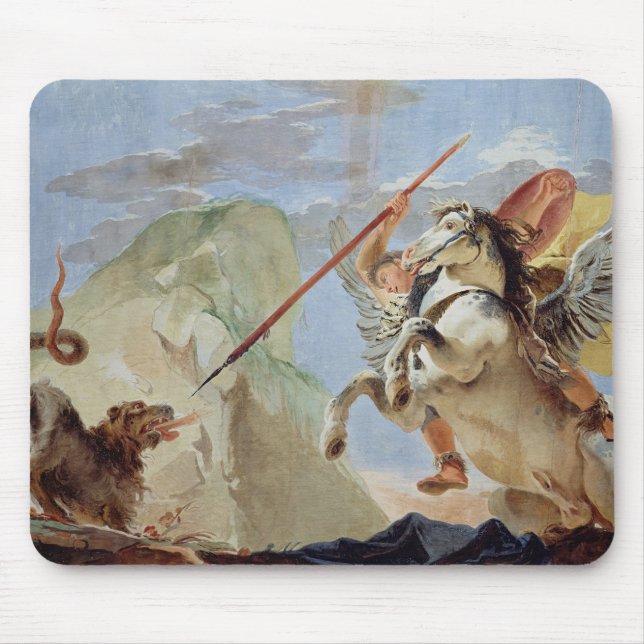 Mousepad Bellerophon, Pegasus de montada, massacrando o (Frente)