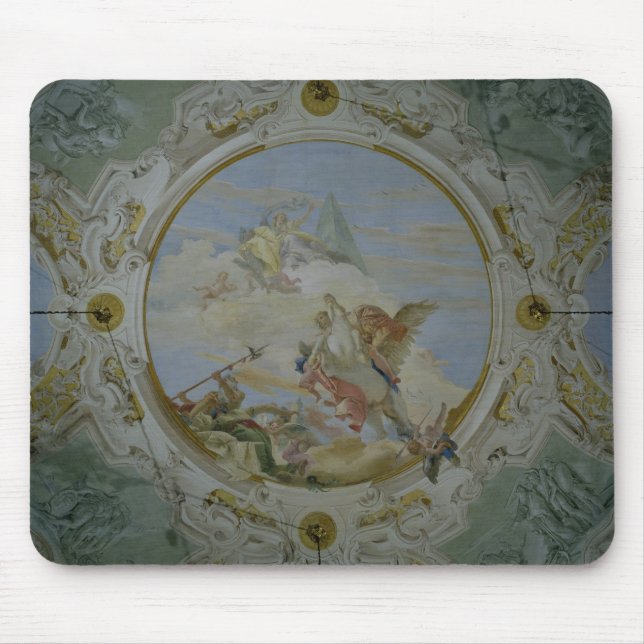 Mousepad Bellerophon que monta Pegasus, c.1746-47 (fresco) (Frente)