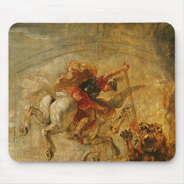 Mousepad Bellerophon que monta Pegasus que luta o (Frente)
