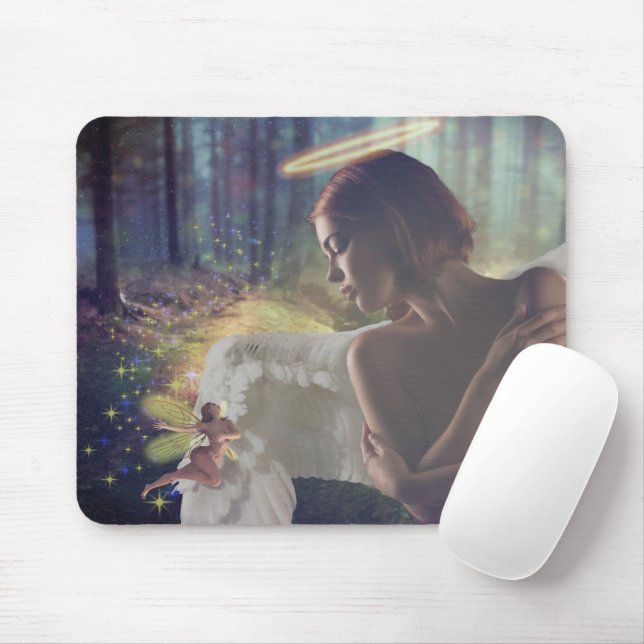 Mousepad Belo Anjo com a Fada Fantasy Art (Com mouse)