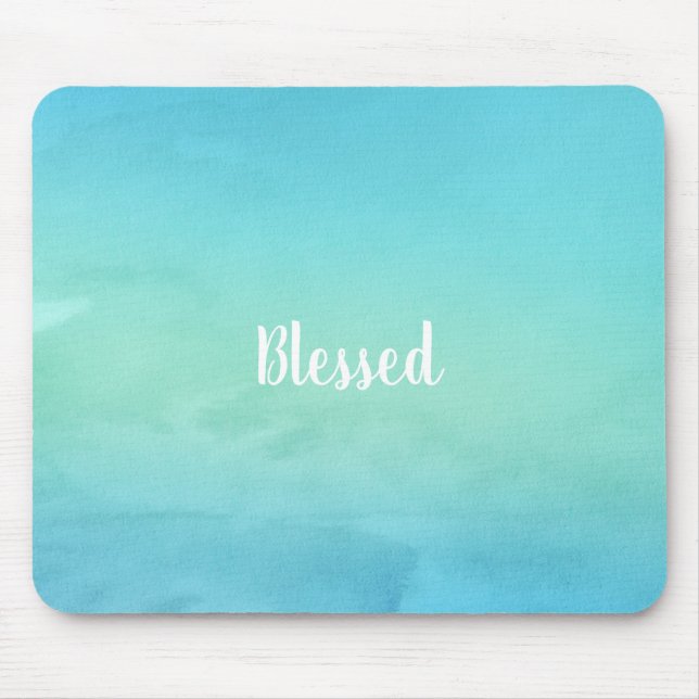 Mousepad Belo Azul Abençoado - Personalizável (Frente)