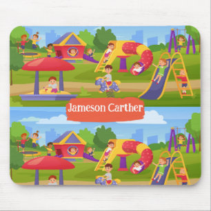 Mousepad Belo Brincadeira Colorida Crianças