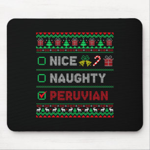 Mousepad Belo Checklist de Natal peruano peruano Peru
