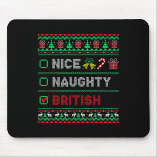 Mousepad Belo Checklist para o Natal britânico