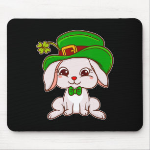 Mousepad Belo Coelhinho Irlandês Vestido para a Rua No Dia
