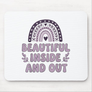 Mousepad Belo Dentro e Fora Gelado Lavanda Arco-Íris