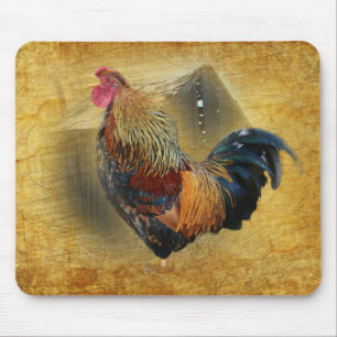 Mousepad Belo galo e costeleta de frango de casca russa