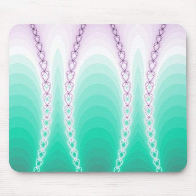 Mousepad Belo Gradiente Verde Roxo Fratural (Frente)