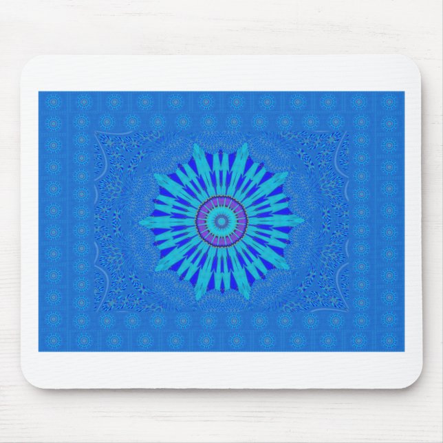 Mousepad Belo Impressão de Arte Real Mandala (Frente)