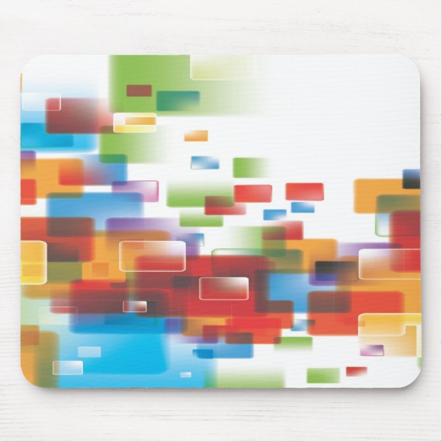 Mousepad Belo Mouse de Impressão de Aquarela (Frente)