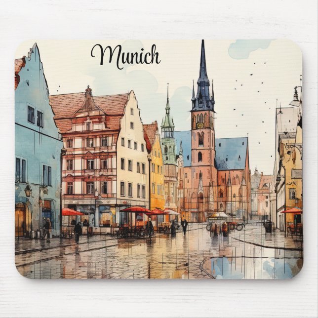 Mousepad Belo Munique pintado (Frente)