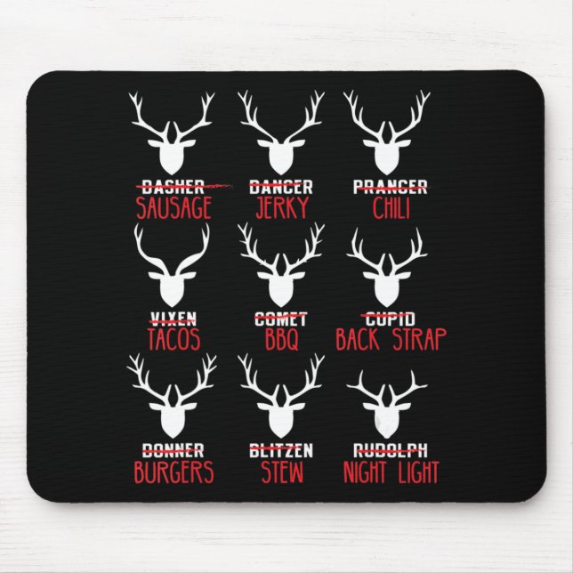 Mousepad Belo Natal Caçadores de Veados Todos os Papais noe (Frente)