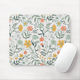 Mousepad Belo Padrão Botânico Floral