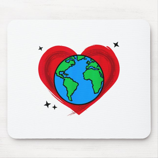 Mousepad Belo planeta Terra Proteção Ambiental (Frente)