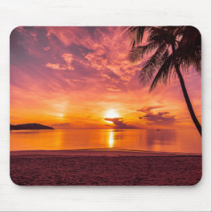 Mousepad Belo pôr do sol na praia