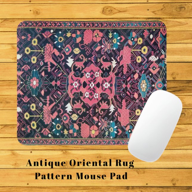 Mousepad Belo Vase Padrão Antiquado Persa Oriental (Handsome Vintage Design Mouse Pad)
