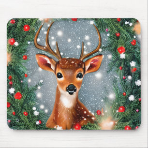 Mousepad Belo veado de Natal