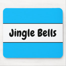 Mousepad Belos Brancos Azuis de Natal Brancos