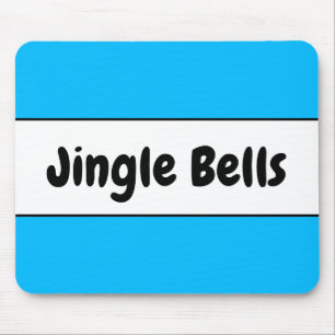 Mousepad Belos Brancos Azuis de Natal Brancos