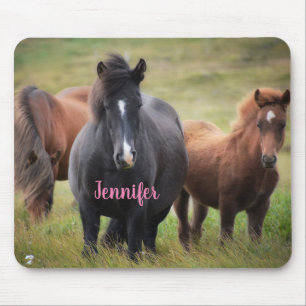 Mousepad Belos Cavalos com Nome