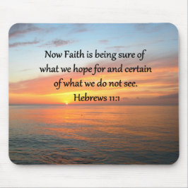 MOUSEPAD BELOS HEBREWS 11:1 DESIGN SUNRISE