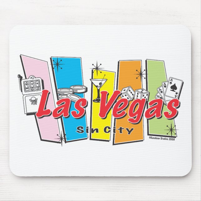 Mousepad Bem-vindo à cidade de Las Vegas Sin (Frente)