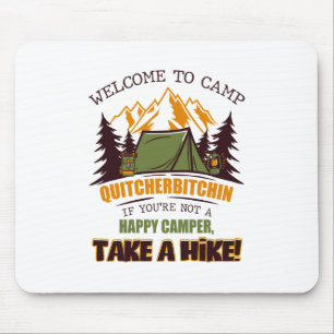 Mousepad Bem-Vindo Ao Campo Quitcherbitchin Happy Camper