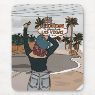Mousepad Bem-vindo ao cheque de Lasvegas no local.